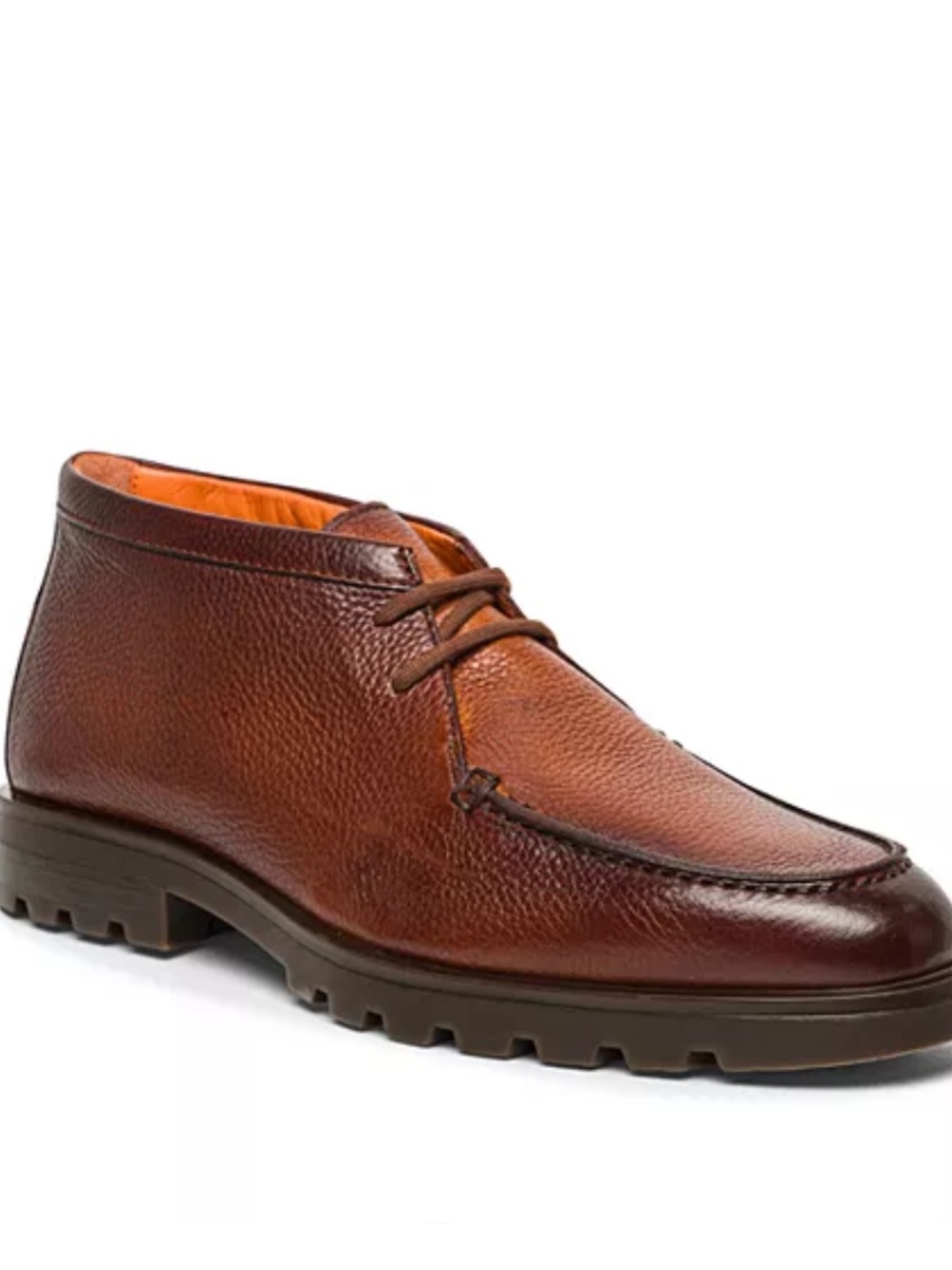 NWOB SANTONI MENS LEATHER LACE UP BOOT RIGID SOLE SIZE 11 RET $980